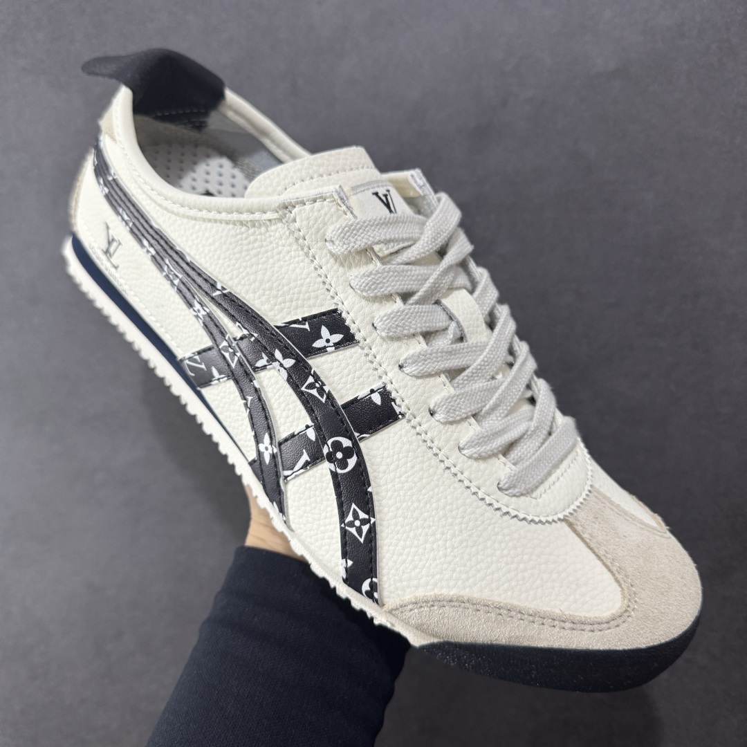 定制版Onitsuka Tiger Mexico 66 Paraty x Louis Vuitton 百搭单品 板鞋 DL408-140