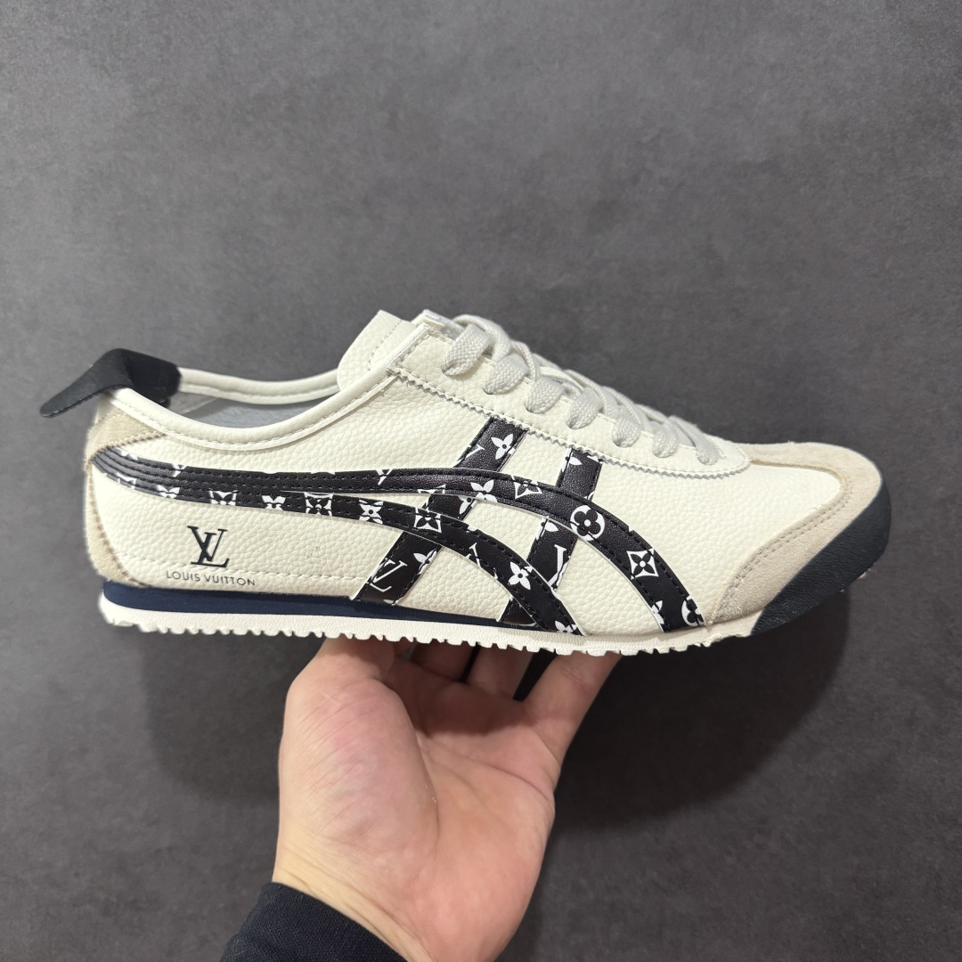 定制版Onitsuka Tiger Mexico 66 Paraty x Louis Vuitton 百搭单品 板鞋 DL408-140