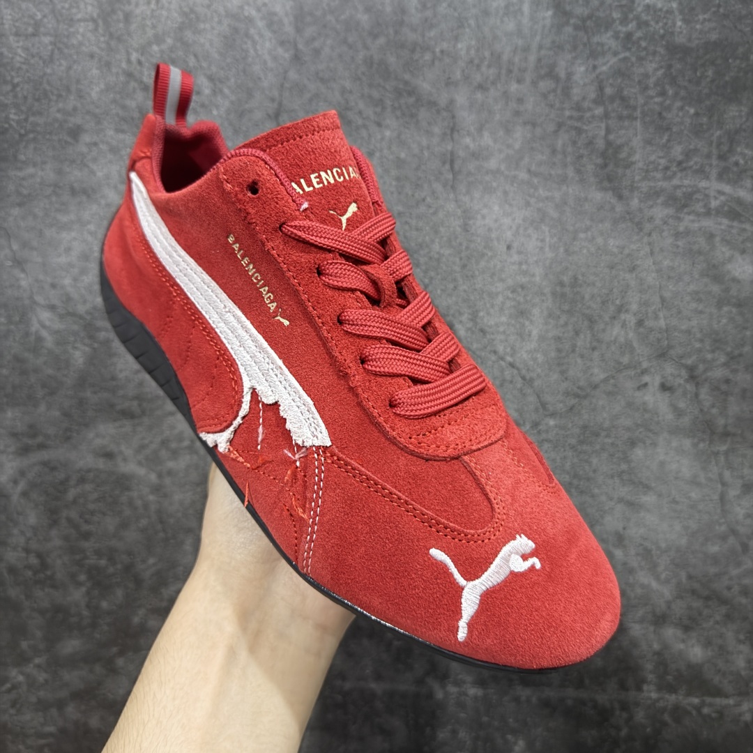 首发版巴黎世家联名款Balenciaga The Open Product x Puma Speedcat 极速赛车系列彪马低帮生活休闲鞋  406519-03