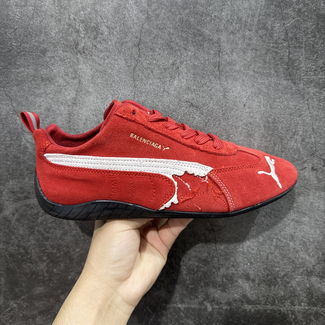 首发版巴黎世家联名款Balenciaga The Open Product x Puma Speedcat 极速赛车系列彪马低帮生活休闲鞋  406519-03