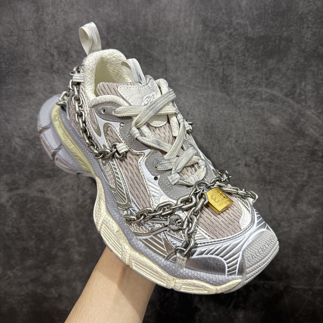  
【纯原版】BALENCIAGA 3XL Sneakers 巴黎世家十代网布系带低帮走秀复古老爹鞋 锁