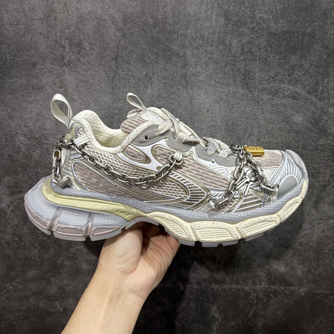  
【纯原版】BALENCIAGA 3XL Sneakers 巴黎世家十代网布系带低帮走秀复古老爹鞋 锁