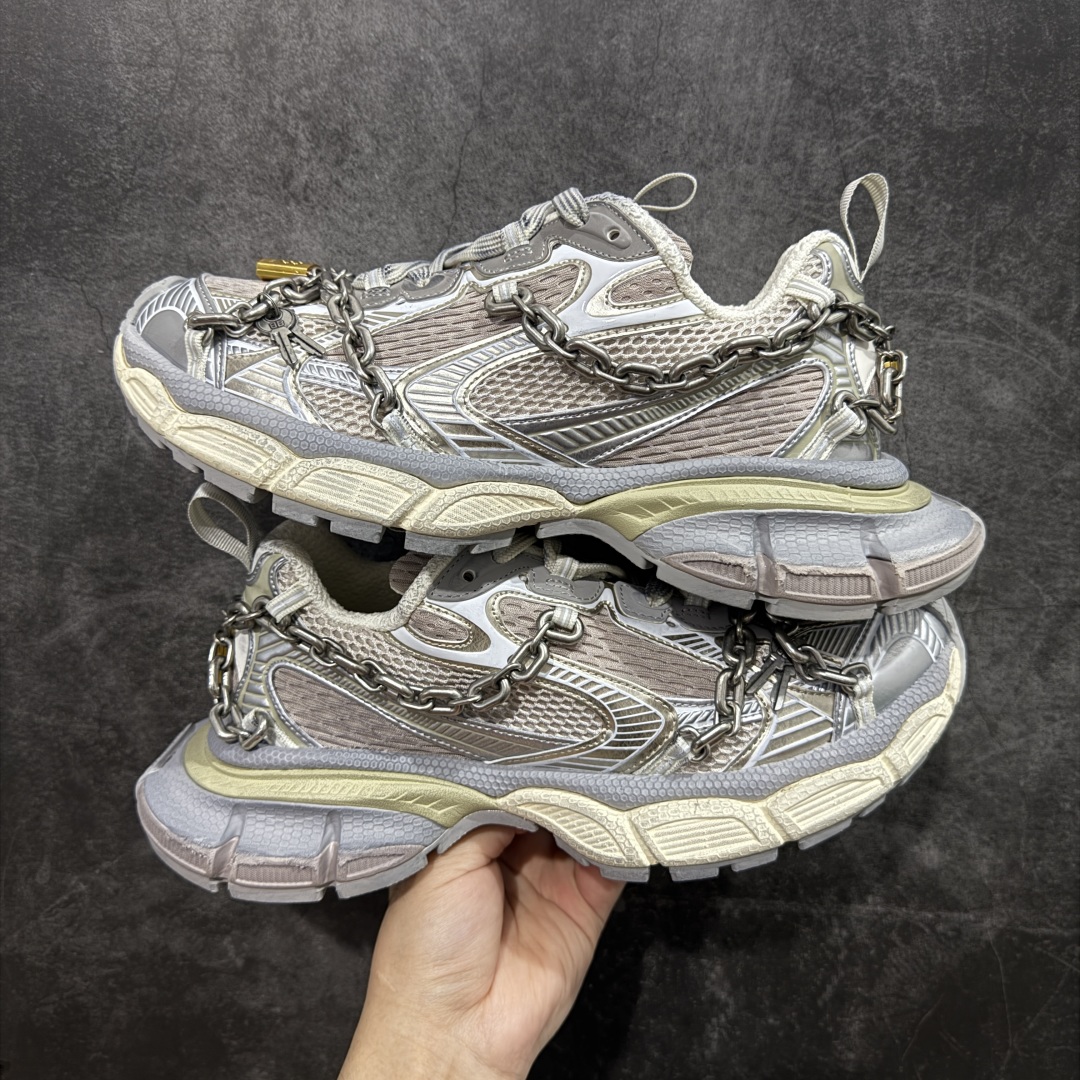  
【纯原版】BALENCIAGA 3XL Sneakers 巴黎世家十代网布系带低帮走秀复古老爹鞋 锁