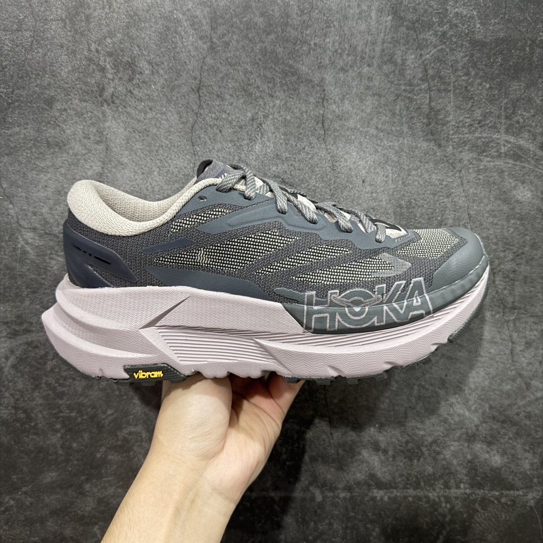  
【纯原H版】Hoka Mafate Speed X 马法特厚底轻量山地跑步鞋 超轻量中底全部用料过3