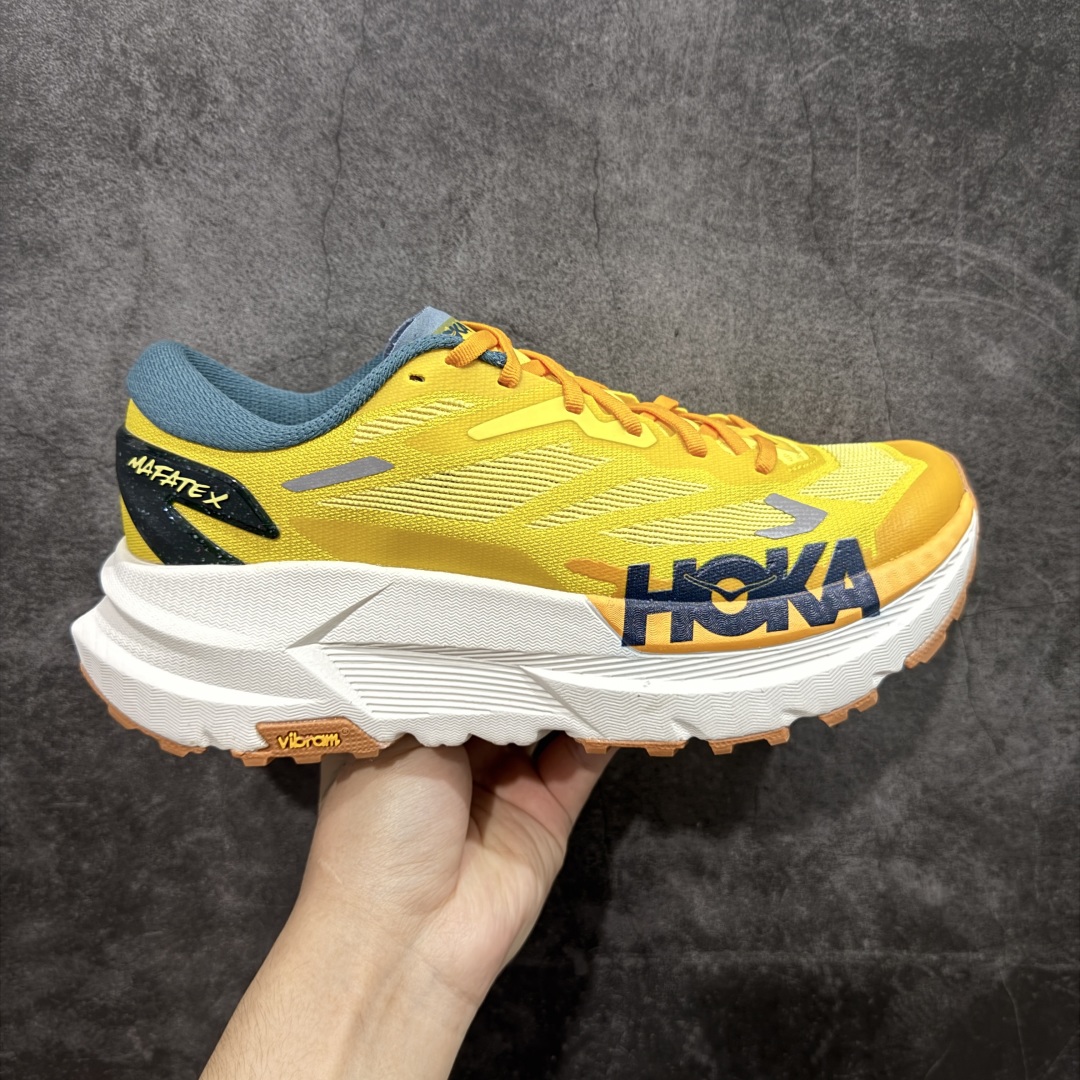 
【纯原H版】Hoka Mafate Speed X 马法特厚底轻量山地跑步鞋 超轻量中底全部用料过3