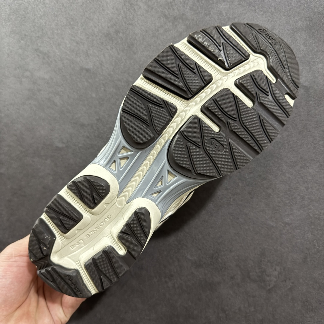 1 K8版本Asics 亚瑟士GEL-FLUX 4代 系列低帮城市休闲运动跑步鞋 “米白深蓝” 1011A614-200