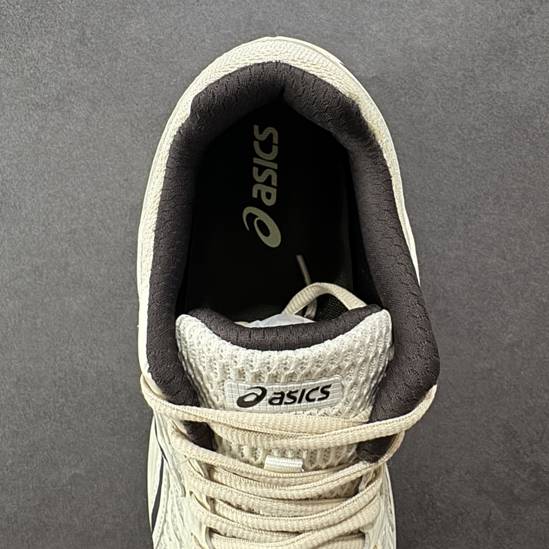 1 K8版本Asics 亚瑟士GEL-FLUX 4代 系列低帮城市休闲运动跑步鞋 “米白深蓝” 1011A614-200
