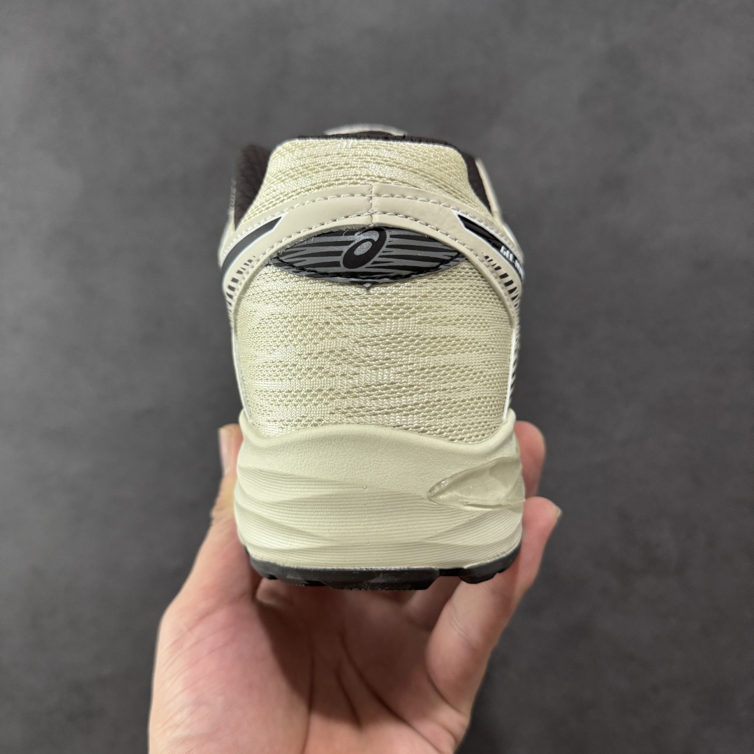 1 K8版本Asics 亚瑟士GEL-FLUX 4代 系列低帮城市休闲运动跑步鞋 “米白深蓝” 1011A614-200