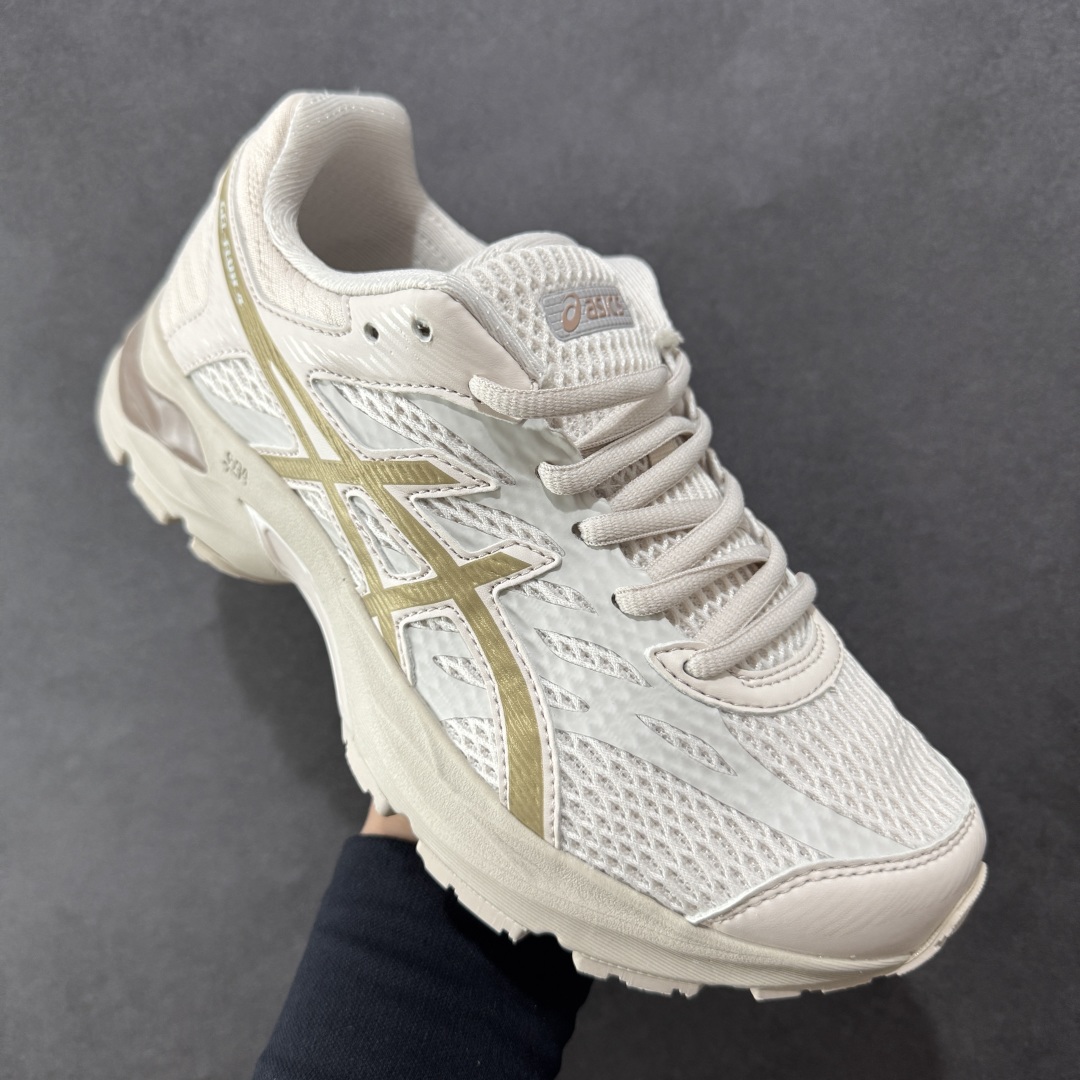 1 K8版本Asics 亚瑟士GEL-FLUX 4代 系列低帮城市休闲运动跑步鞋 “米白深蓝” 1011A523-252