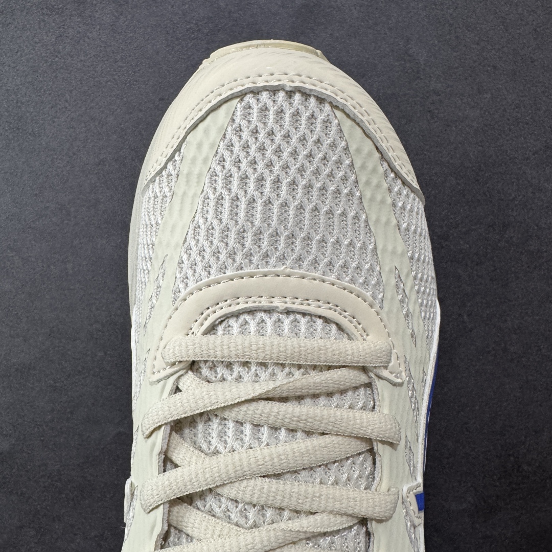 1 K8版本Asics 亚瑟士GEL-FLUX 4代 系列低帮城市休闲运动跑步鞋 “米白深蓝” 1011A614-109