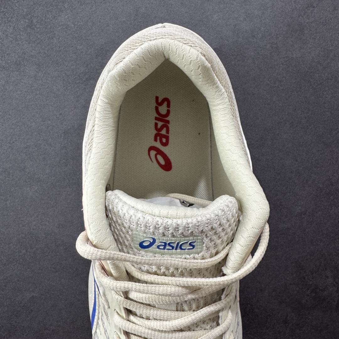 1 K8版本Asics 亚瑟士GEL-FLUX 4代 系列低帮城市休闲运动跑步鞋 “米白深蓝” 1011A614-109