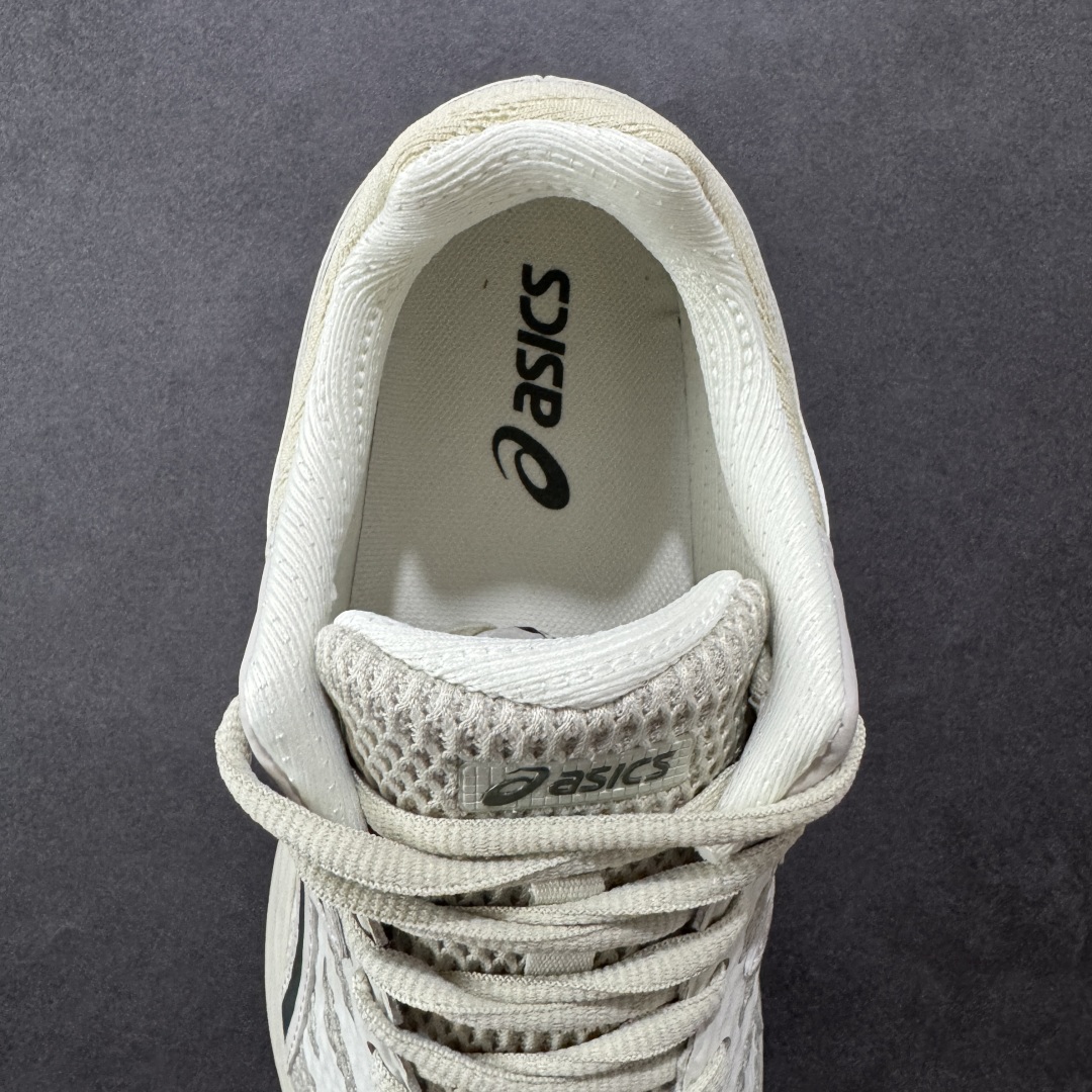 1 K8版本Asics 亚瑟士GEL-FLUX 4代 系列低帮城市休闲运动跑步鞋 “米白深蓝” 1011A614-202