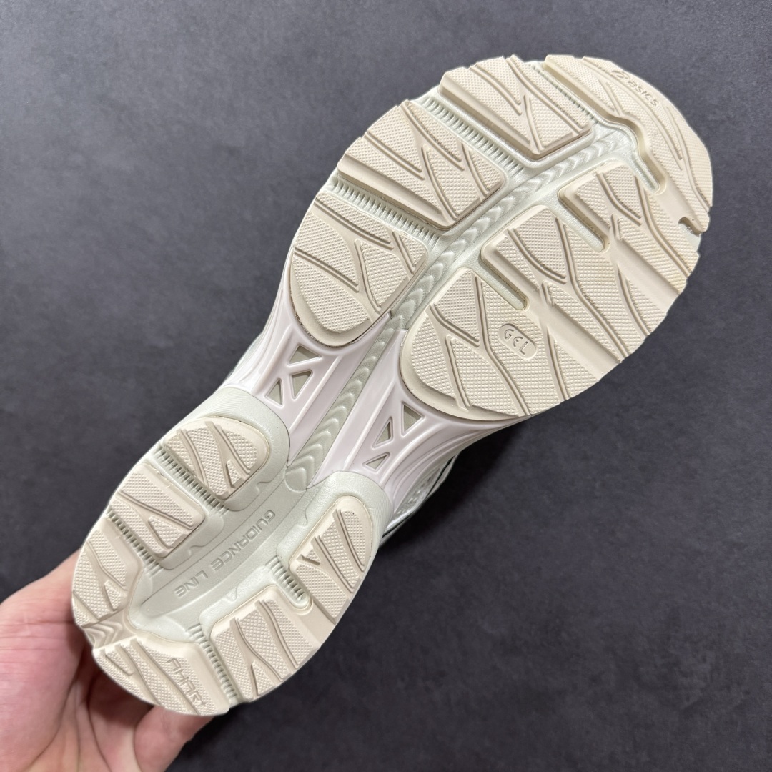 1 K8版本Asics 亚瑟士GEL-FLUX 4代 系列低帮城市休闲运动跑步鞋 “米白深蓝” 1011A614-202