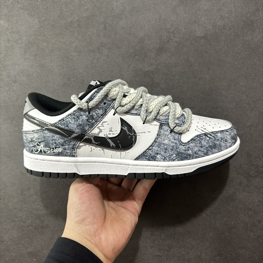  
【YC纯原】弑影灵契Nike SB Dunk Low 熊猫恶作剧-滑行轨迹 绑带 低帮休闲板鞋 DD
