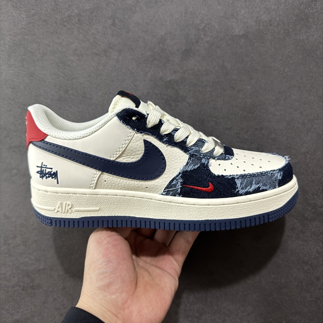 定制版NIke Air Force 1 ’07 Low “斯图西联名——做旧牛仔”空军一号 低帮  XS1958-579