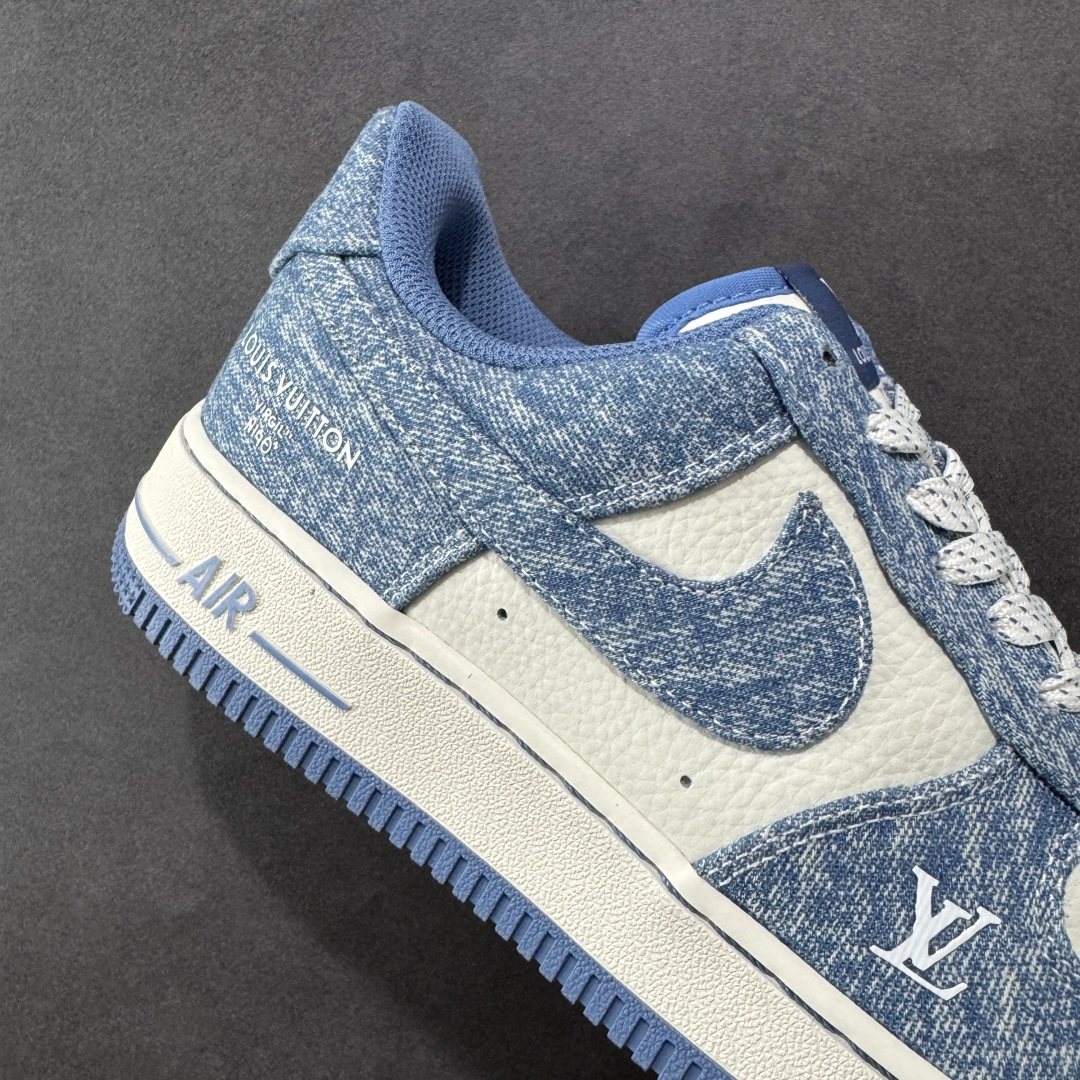 定制版Nike Air Force 1'07 Low LV联名 冰蓝牛仔 空军一号低帮休闲板鞋  LW9279-021