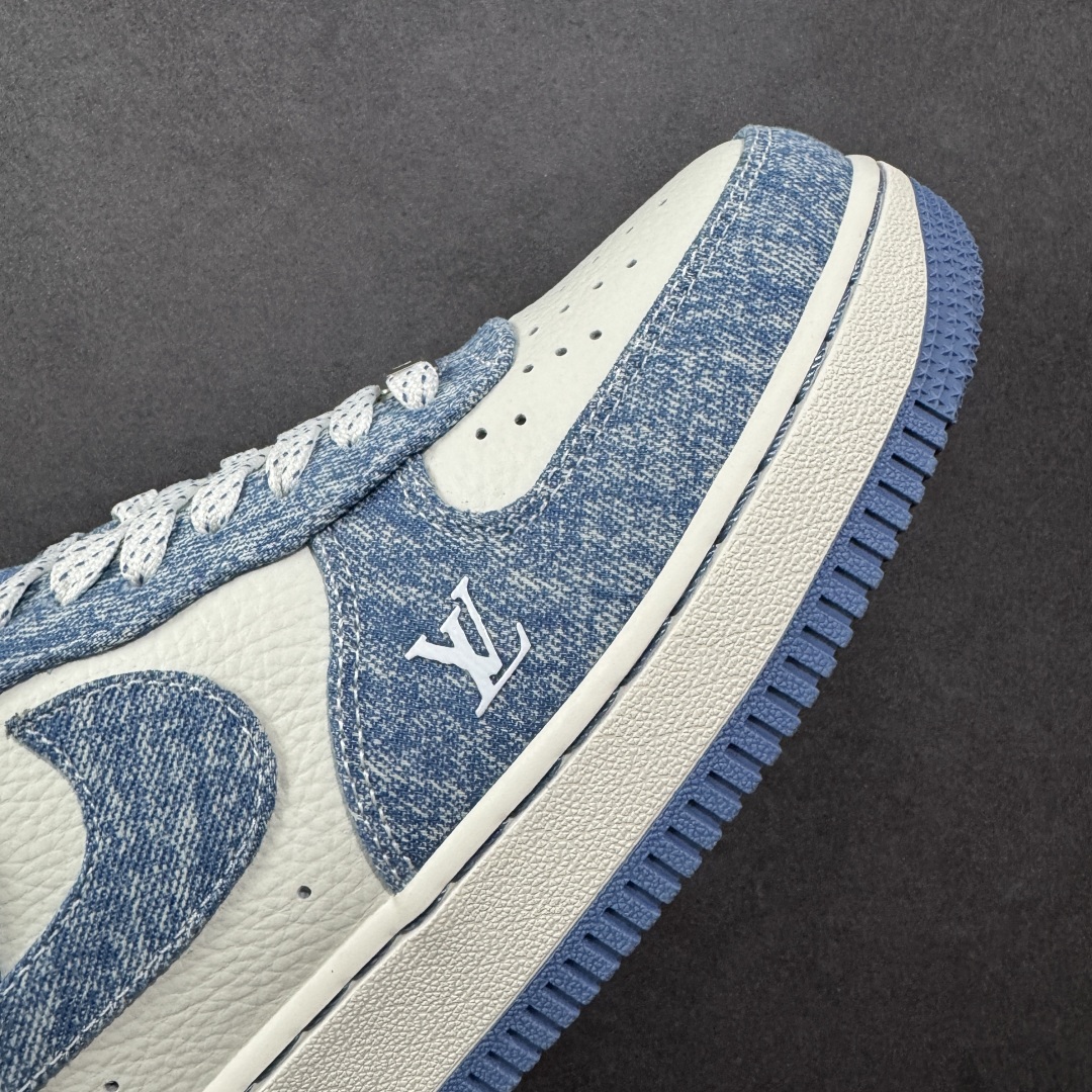 定制版Nike Air Force 1'07 Low LV联名 冰蓝牛仔 空军一号低帮休闲板鞋  LW9279-021