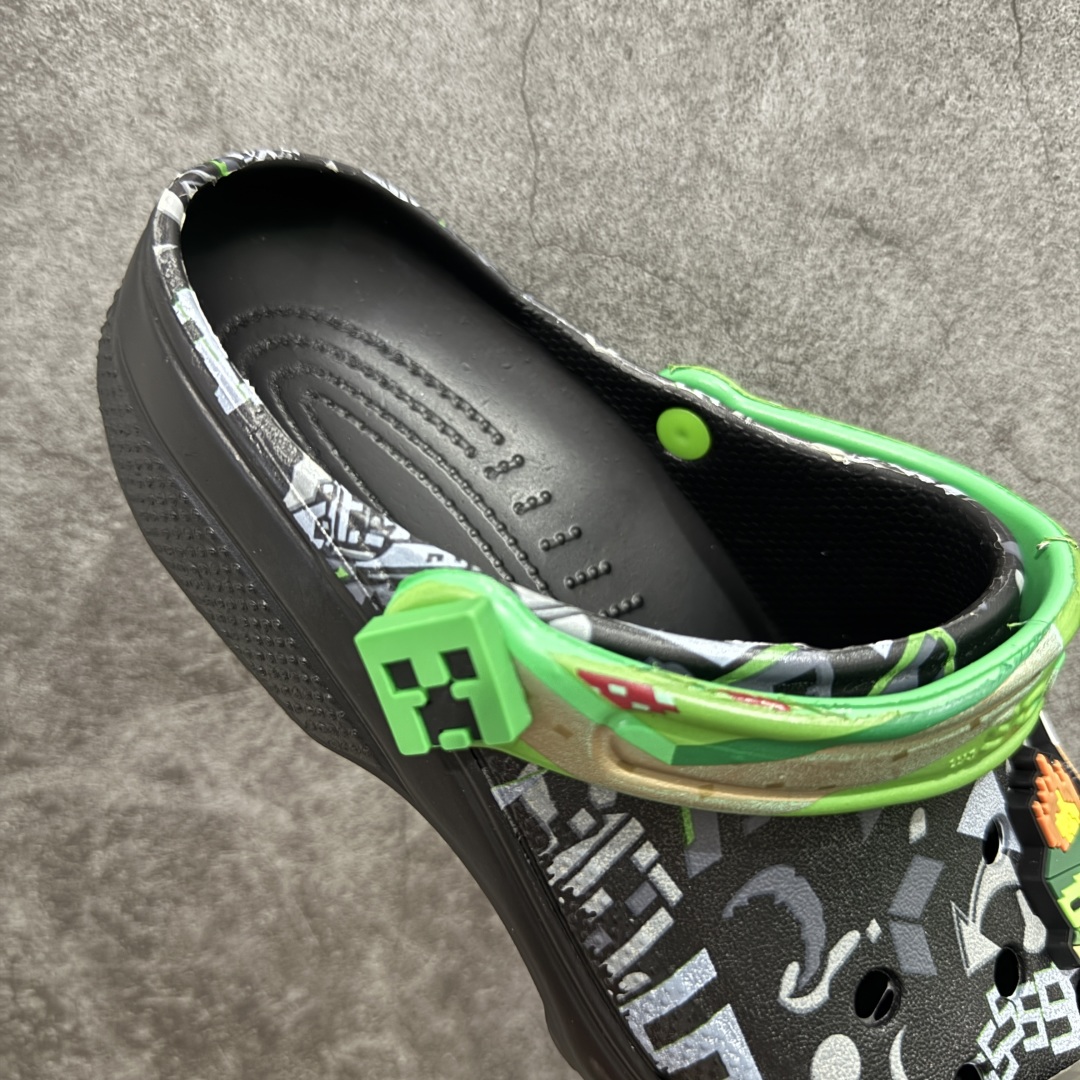 图片[7]-【莞产版本】Crocs 卡骆驰 我的世界联名款洞洞鞋，超酷像素风格设计！带专属Minecraft主题鞋花，防滑耐磨透气，适合春夏户外穿着～ 配件自装 丢失扣10 尺码： M4=36-37 M5=37-38 M6=38-39 M7=39-40 M8=41-42 M9=42-43 M10=43-44 M11=45-46-选品中心