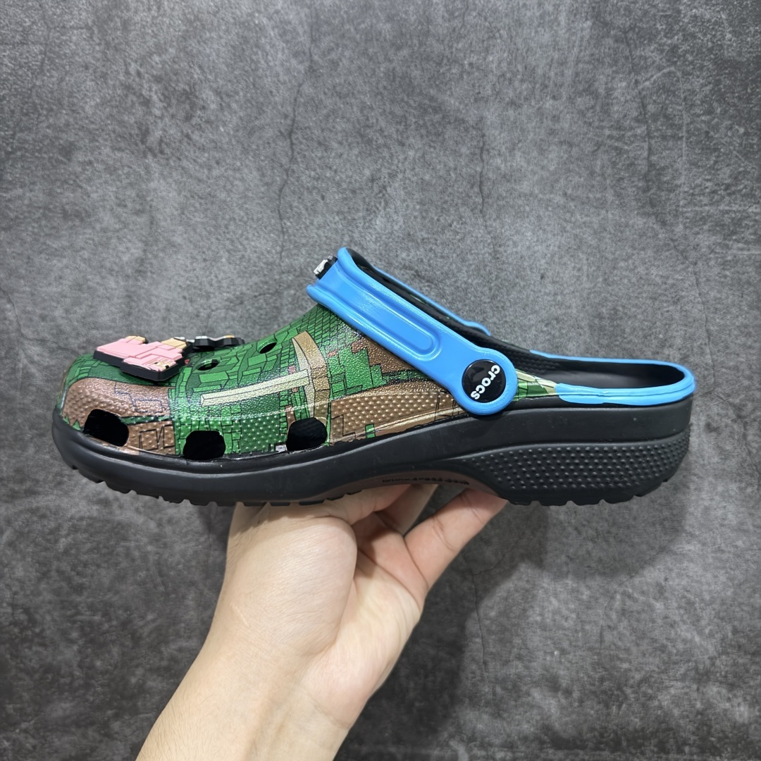 【莞产版本】Crocs 卡骆驰 我的世界联名款洞洞鞋,超酷像素风格设计!带专属Minecraft主题