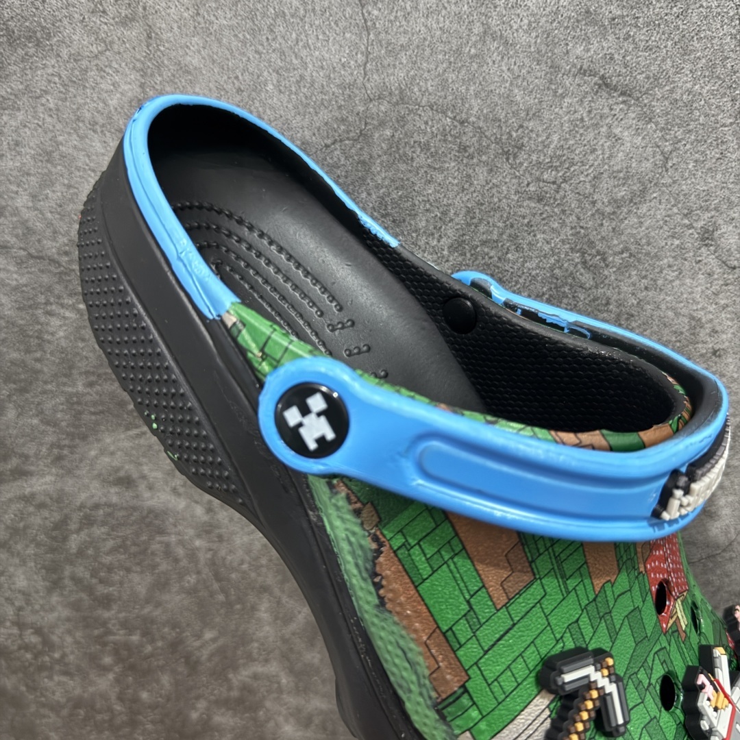 【莞产版本】Crocs 卡骆驰 我的世界联名款洞洞鞋,超酷像素风格设计!带专属Minecraft主题