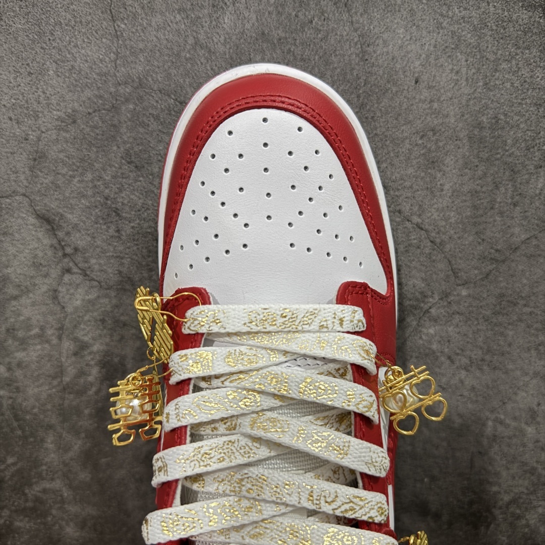 【纯原礼盒版本】NK Dunk Low 低帮 秀禾婚鞋新配色 吉祥如意 货号:CU1727-100