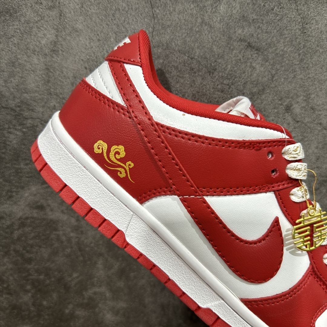 【纯原礼盒版本】NK Dunk Low 低帮 秀禾婚鞋新配色 吉祥如意 货号:CU1727-100