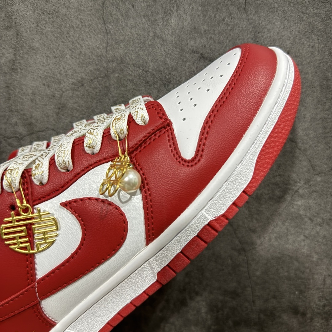 【纯原礼盒版本】NK Dunk Low 低帮 秀禾婚鞋新配色 吉祥如意 货号:CU1727-100