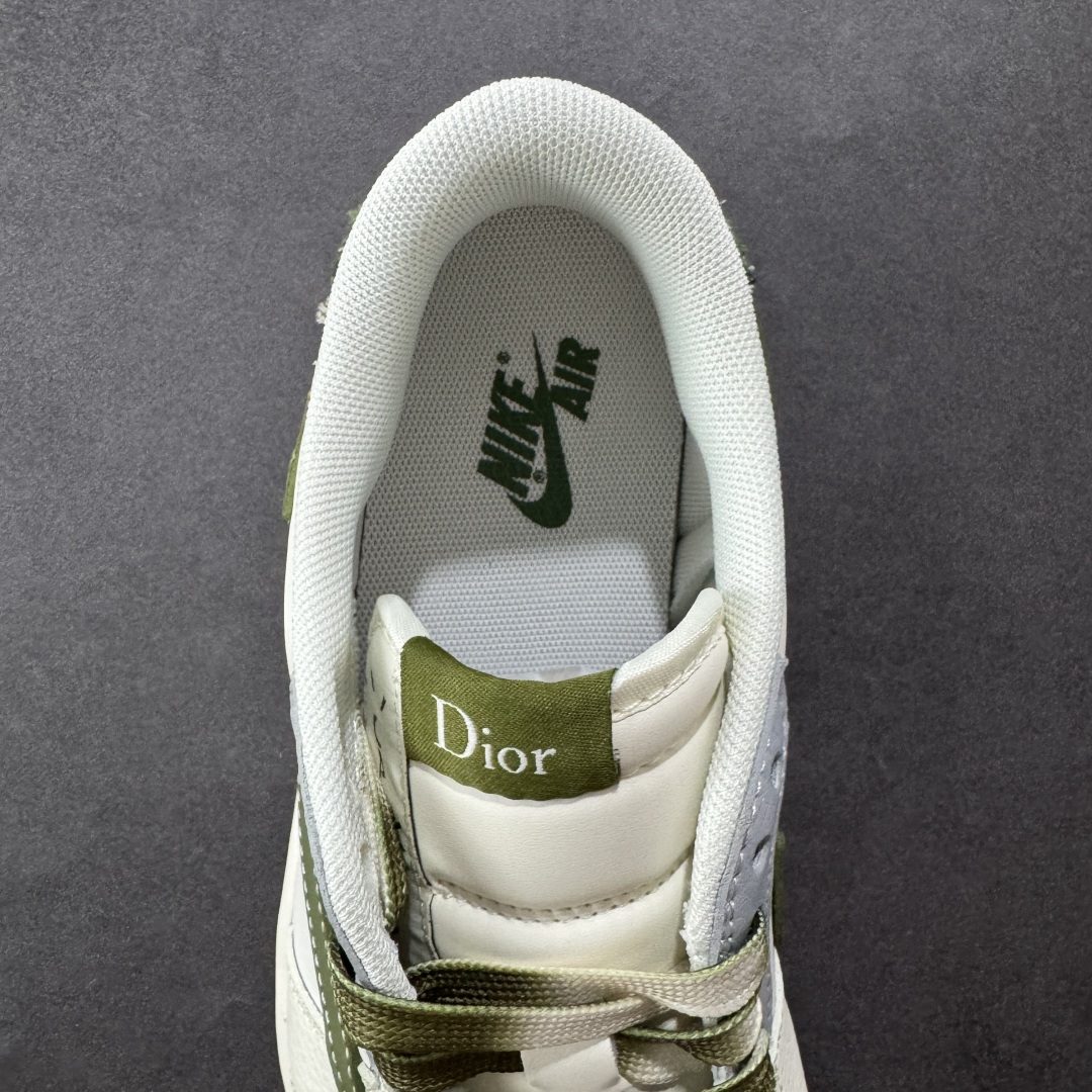 定制版Travis Scott x Fragment Design x Air Jordan 1 Low OG SP AJ1 乔1 迪奥联名 米灰绿 低帮文化休闲板鞋  QW5088-203