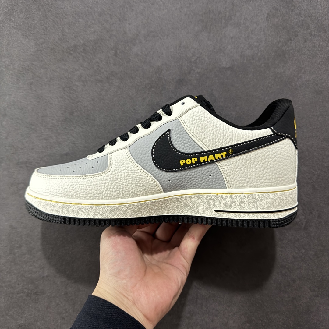 定制版Nike Air Force 1'07 Low 泡泡玛特联名 白灰黑金 空军一号低帮休闲板鞋  SC0601-564