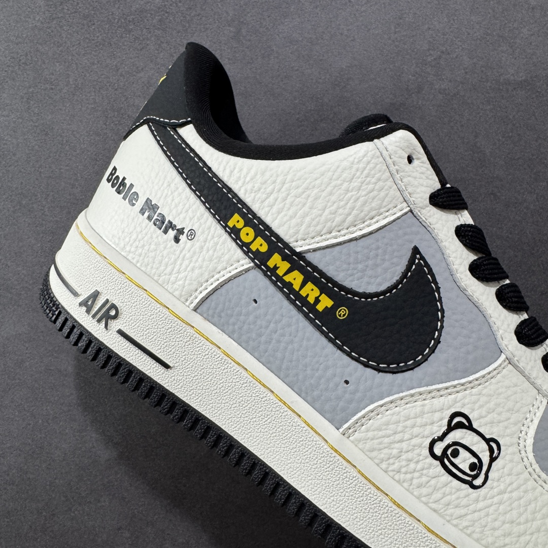 定制版Nike Air Force 1'07 Low 泡泡玛特联名 白灰黑金 空军一号低帮休闲板鞋  SC0601-564