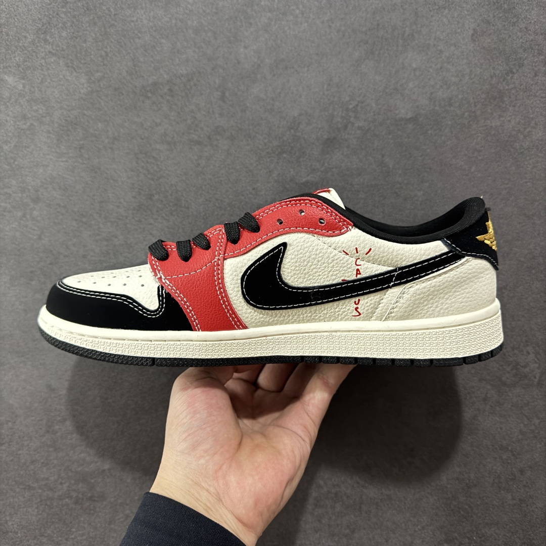 定制版Ts x Air Jordan 1 Low 定制配色 三方联名 乔1 AJ1经典倒钩低帮休闲百搭板鞋 XB1979-013
