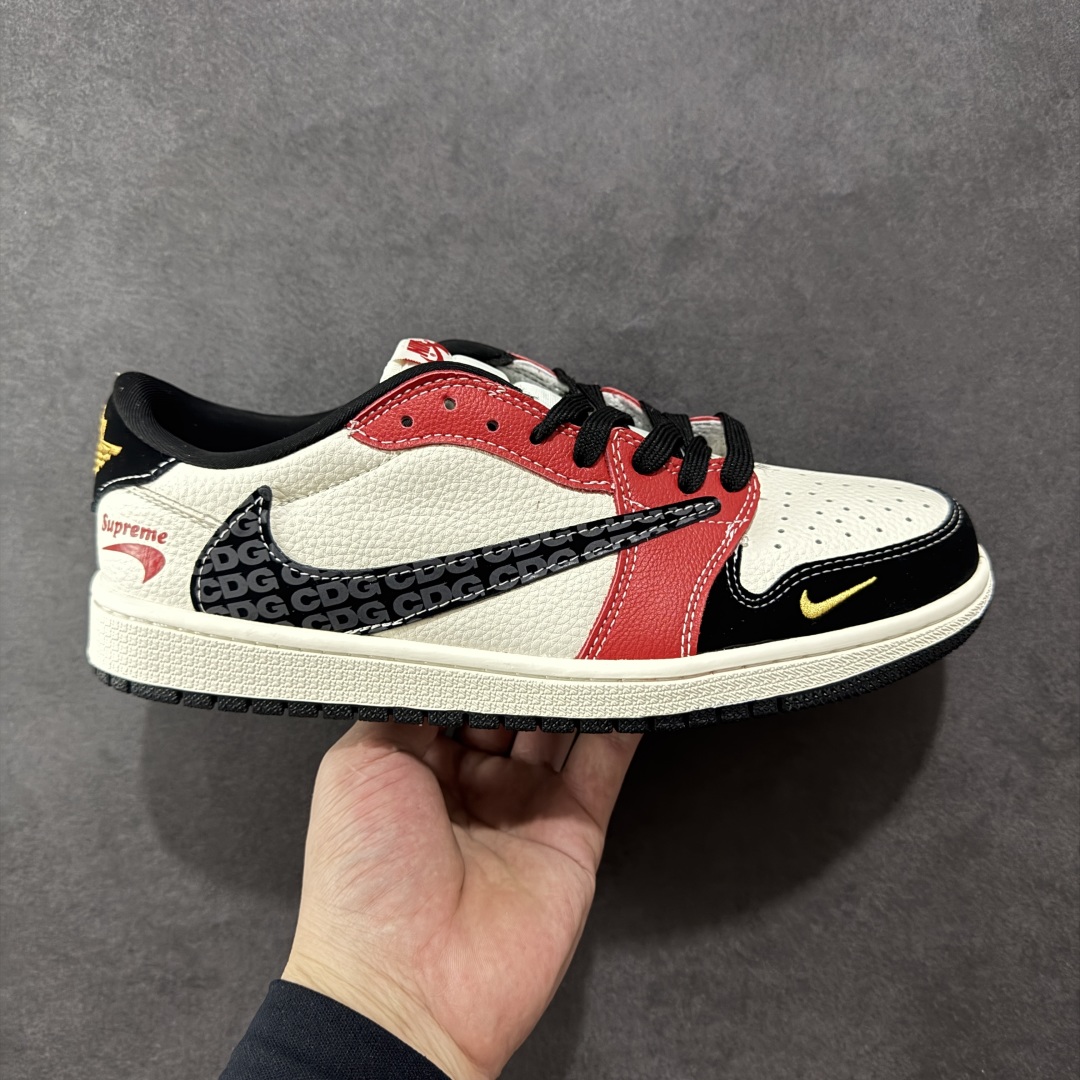 定制版Ts x Air Jordan 1 Low 定制配色 三方联名 乔1 AJ1经典倒钩低帮休闲百搭板鞋 XB1979-013