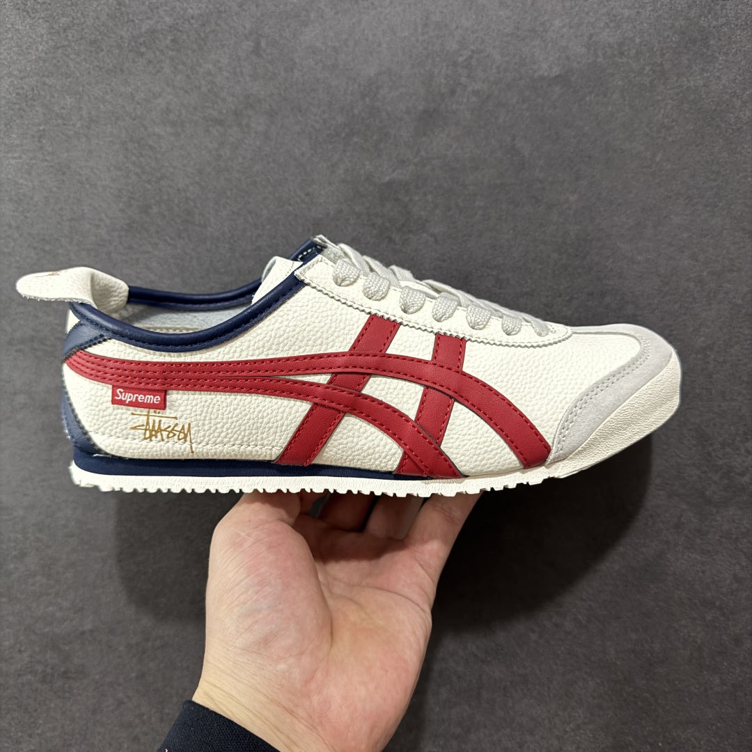 定制版Onitsuka Tiger Mexico 66 Paraty x Stussy 百搭单品 板鞋 DL408-146