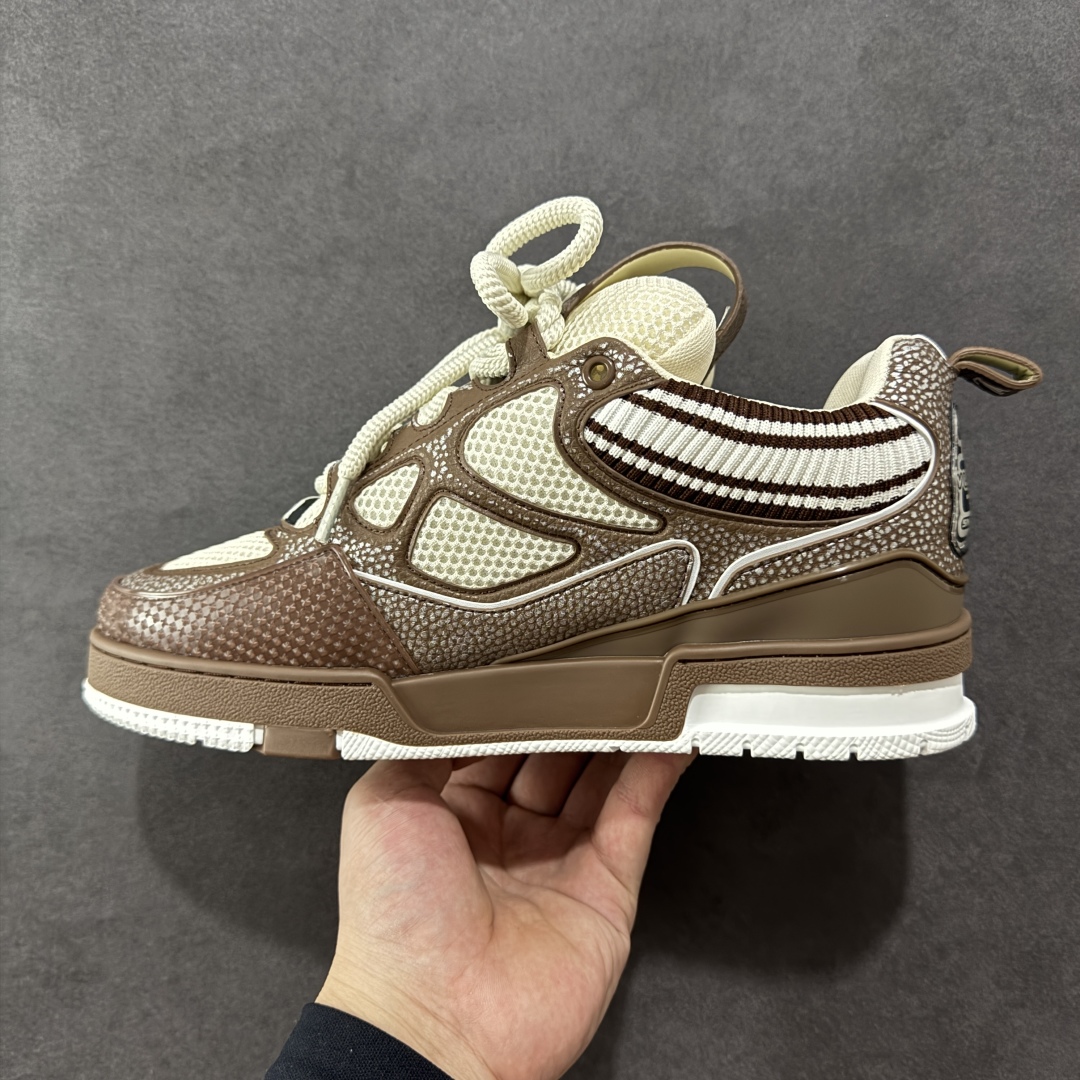 纯原礼盒版Louis Vuitton LV Skate时装走秀圆头系带运动鞋