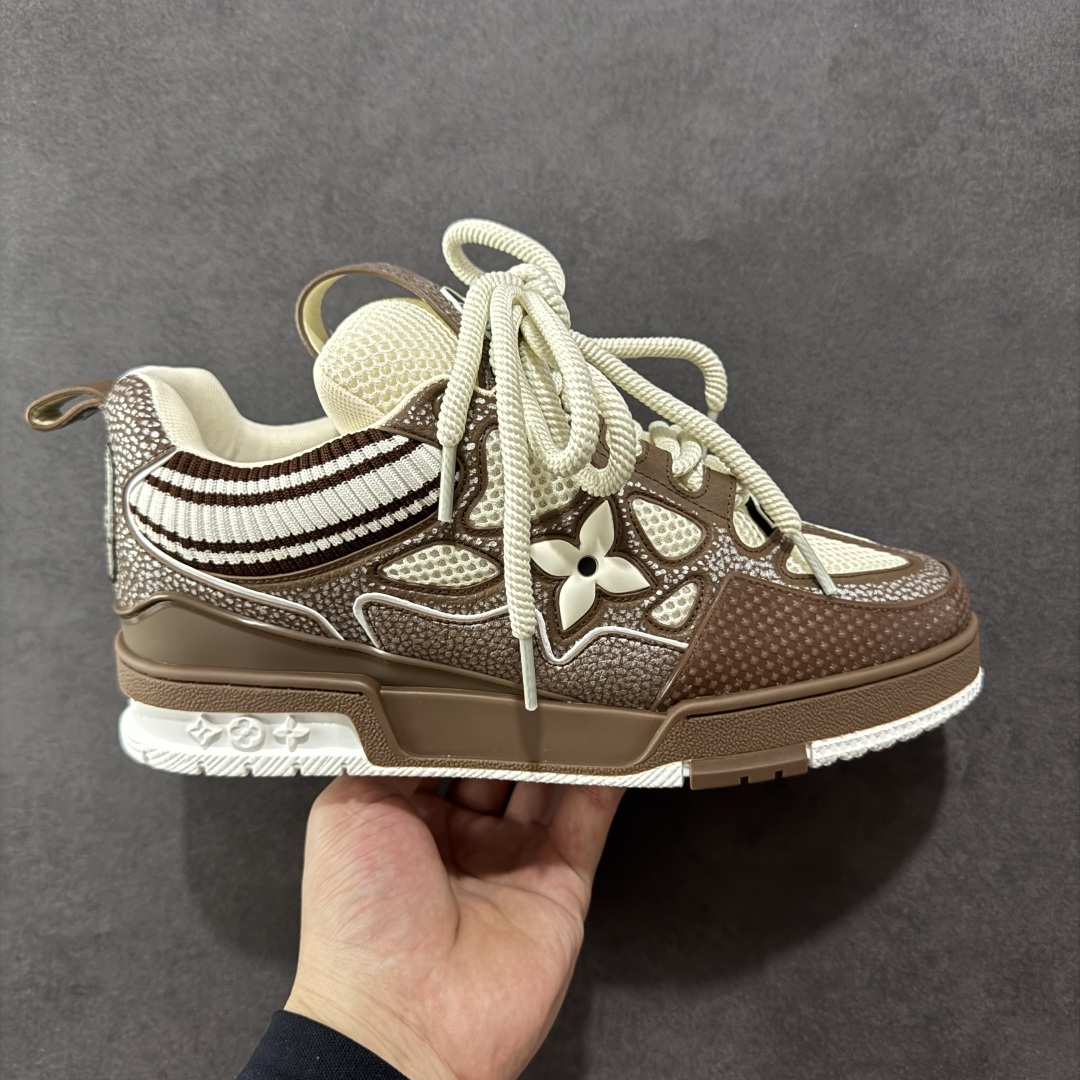 纯原礼盒版Louis Vuitton LV Skate时装走秀圆头系带运动鞋