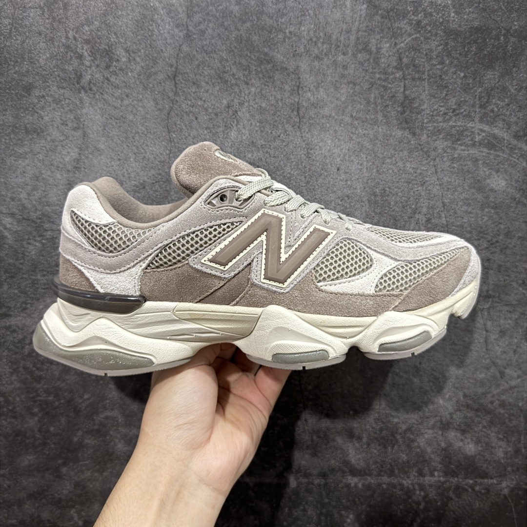 纯原版 New Balance NB9060 联名款 复古休闲运动慢跑鞋 棕灰色 U9060ERC