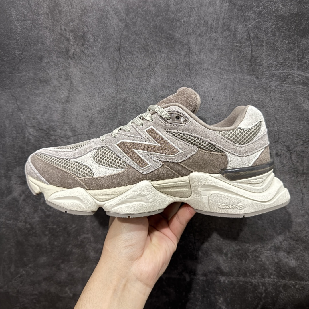 纯原版 New Balance NB9060 联名款 复古休闲运动慢跑鞋 棕灰色 U9060ERC