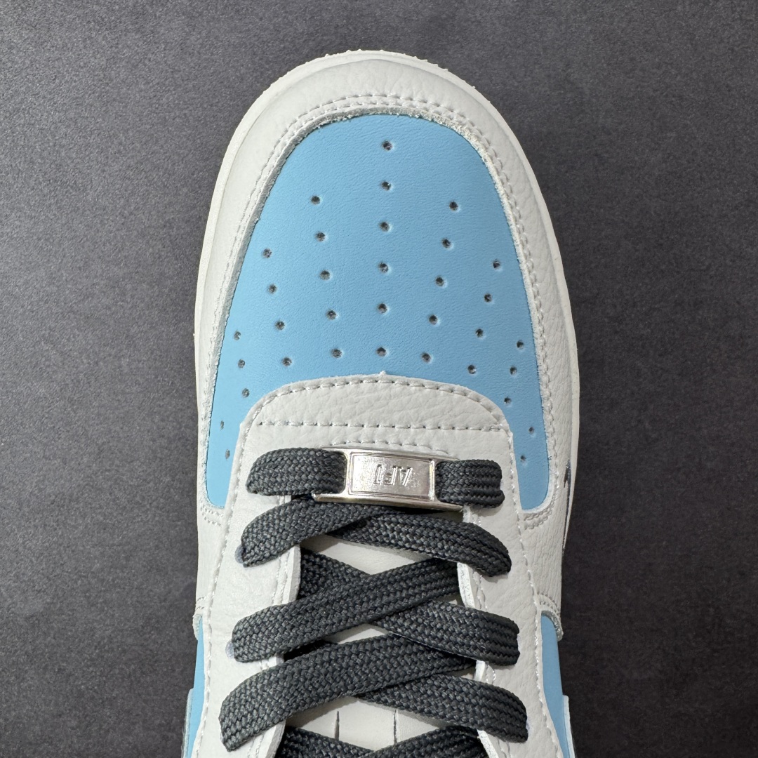  
【定制版】Nike Air Force 1 '07 Low “北面联名——米浅蓝灰勾”空军一号 低帮