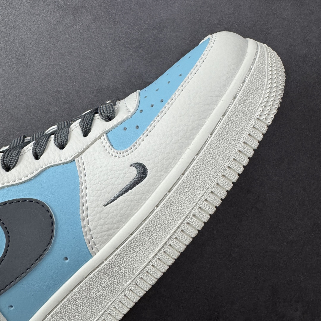  
【定制版】Nike Air Force 1 '07 Low “北面联名——米浅蓝灰勾”空军一号 低帮