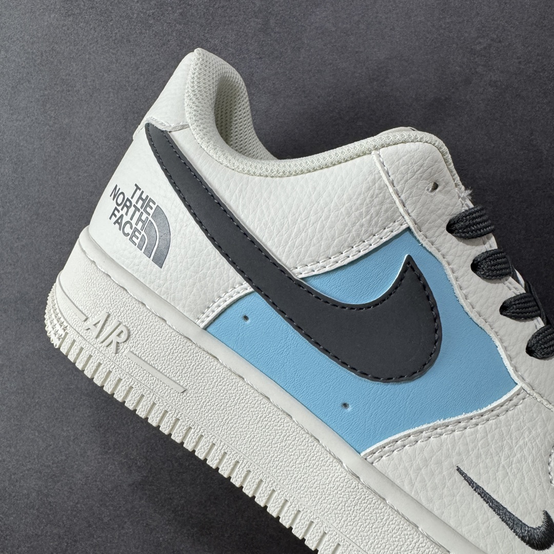  
【定制版】Nike Air Force 1 '07 Low “北面联名——米浅蓝灰勾”空军一号 低帮