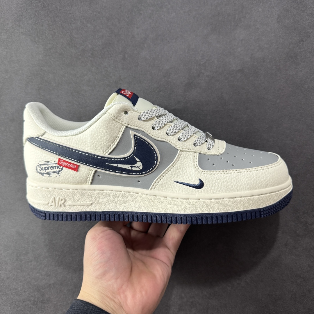  
【定制版】NIke Air Force 1 '07 Low “Supreme联名——夜幕蓝滑板鞋”空