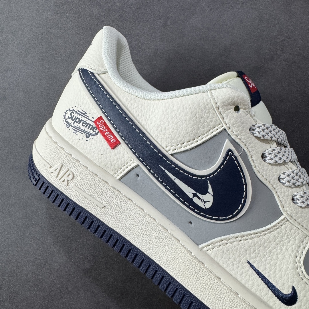  
【定制版】NIke Air Force 1 '07 Low “Supreme联名——夜幕蓝滑板鞋”空