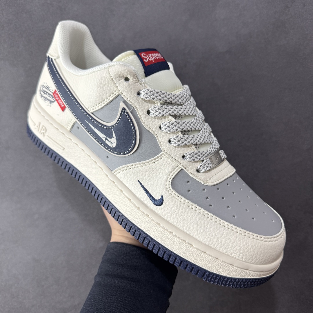  
【定制版】NIke Air Force 1 '07 Low “Supreme联名——夜幕蓝滑板鞋”空