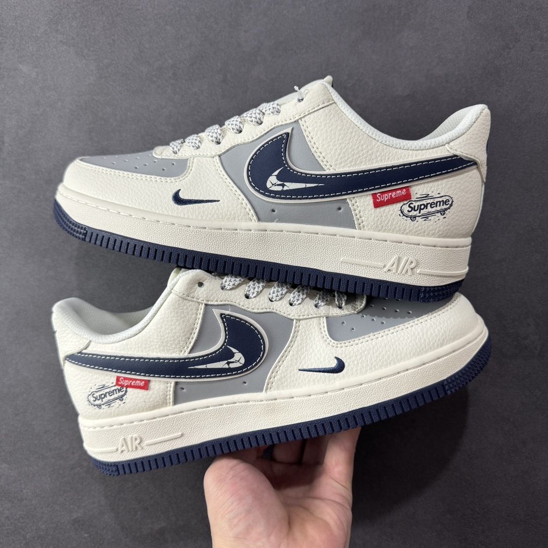  
【定制版】NIke Air Force 1 '07 Low “Supreme联名——夜幕蓝滑板鞋”空