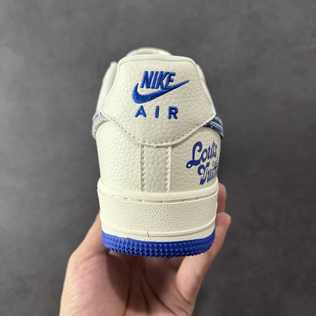 定制版Nike Air Force 1 '07 Low 路易威登LV联名--- 米白蓝牛仔印花 DK0798-003