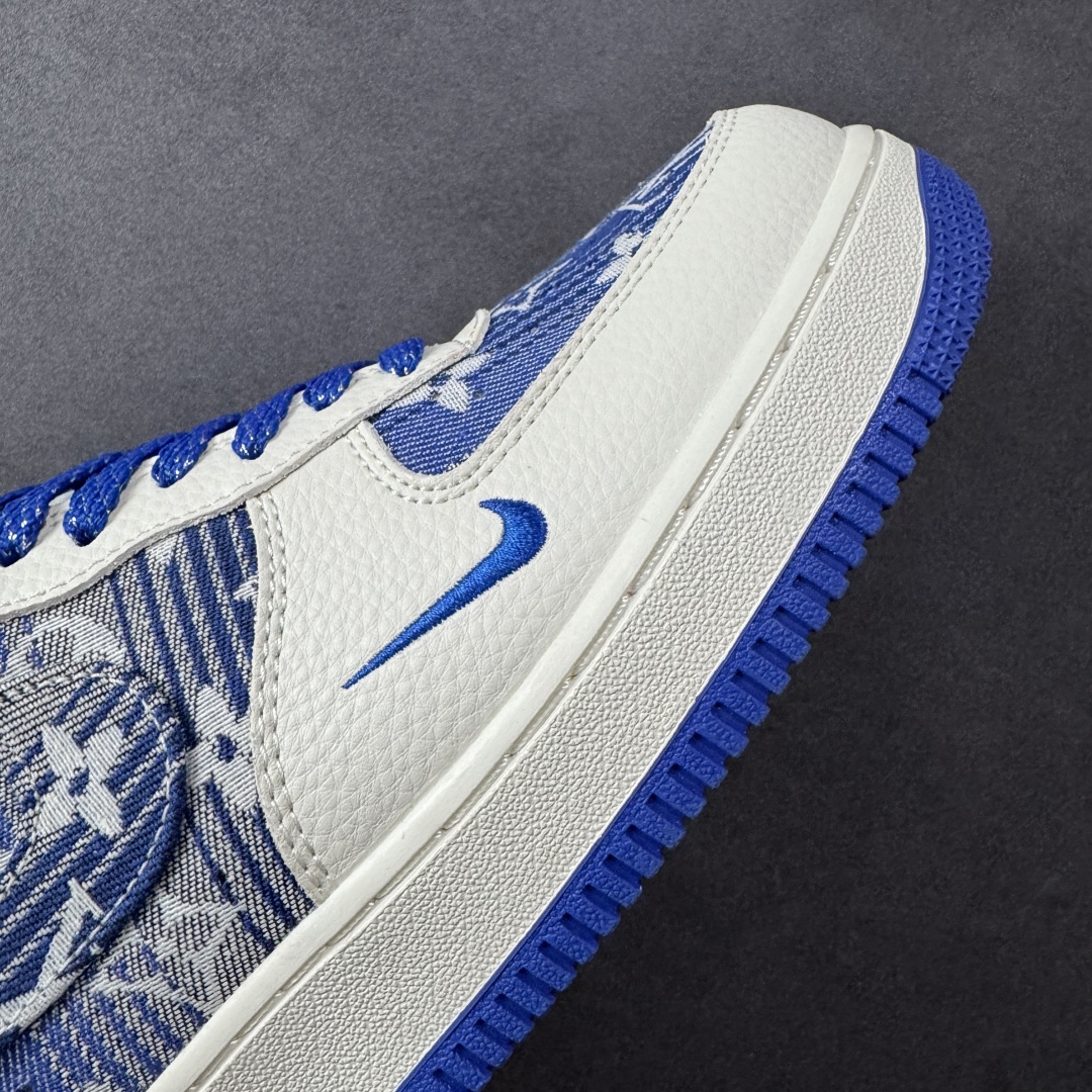 定制版Nike Air Force 1 '07 Low 路易威登LV联名--- 米白蓝牛仔印花 DK0798-003