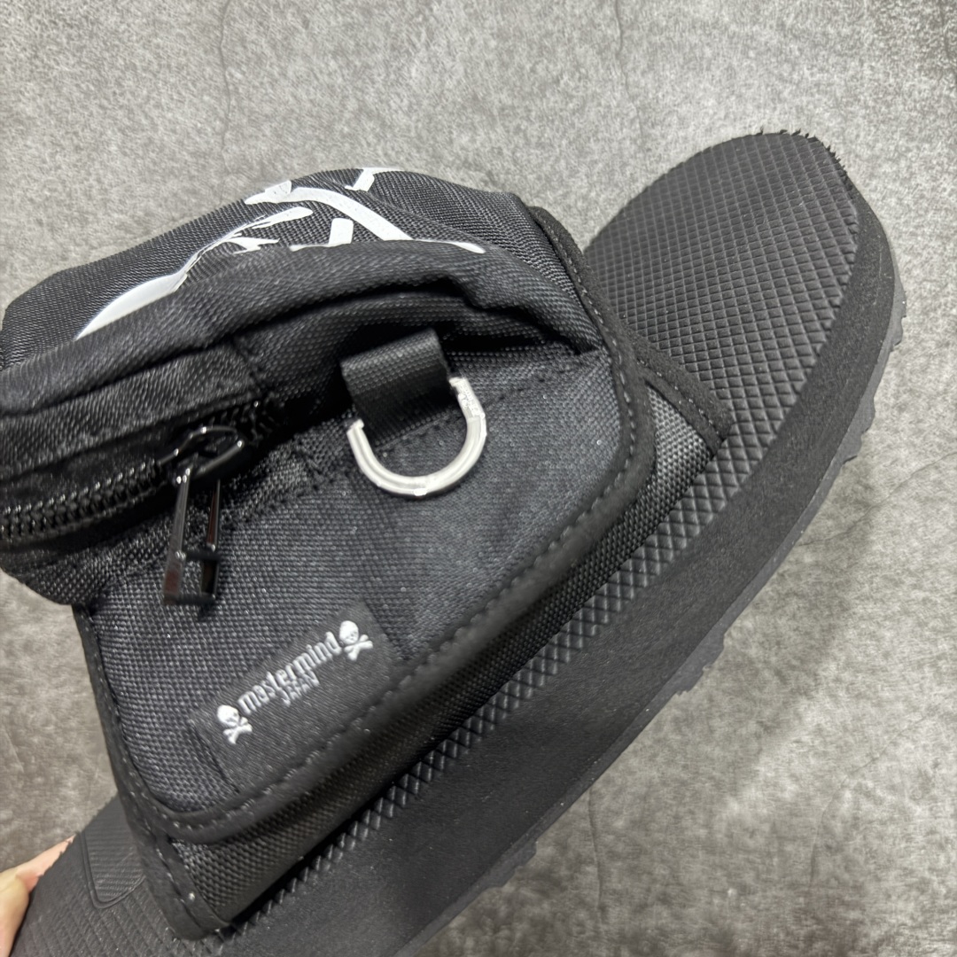 pk版本Mastermind JAPAN x Suicoke MMJ联名骷髅标志刺绣露趾时尚凉拖