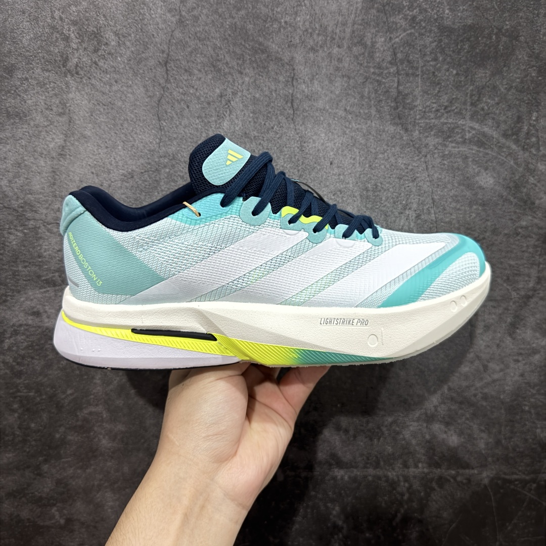 HD真碳组合底Ad Adizero Boston 13 阿迪马拉松系列超轻防滑训练跑步运动鞋 JS4945