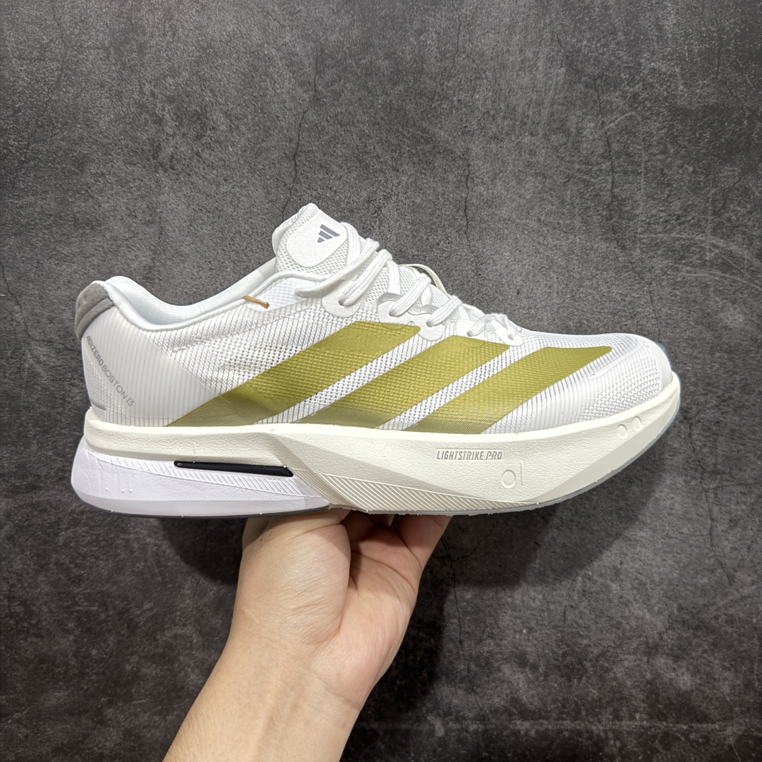 HD真碳组合底Ad Adizero Boston 13 阿迪马拉松系列超轻防滑训练跑步运动鞋 JS4947