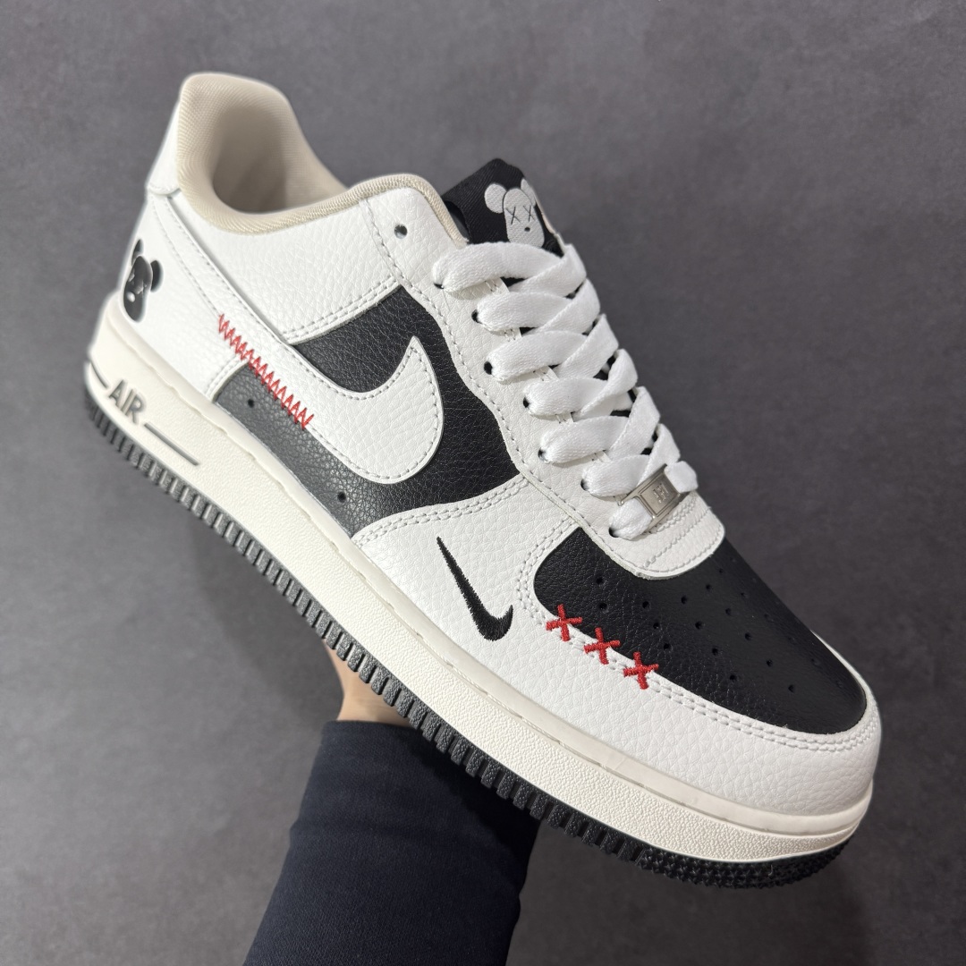  
【定制版】Nike Air Force 1 '07 Low 暴力熊联名--- 米白插线 高端定制 低